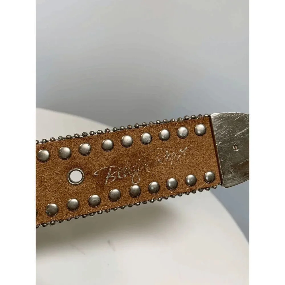 Blazin Roxx Green Camo Jeweled Western Belt